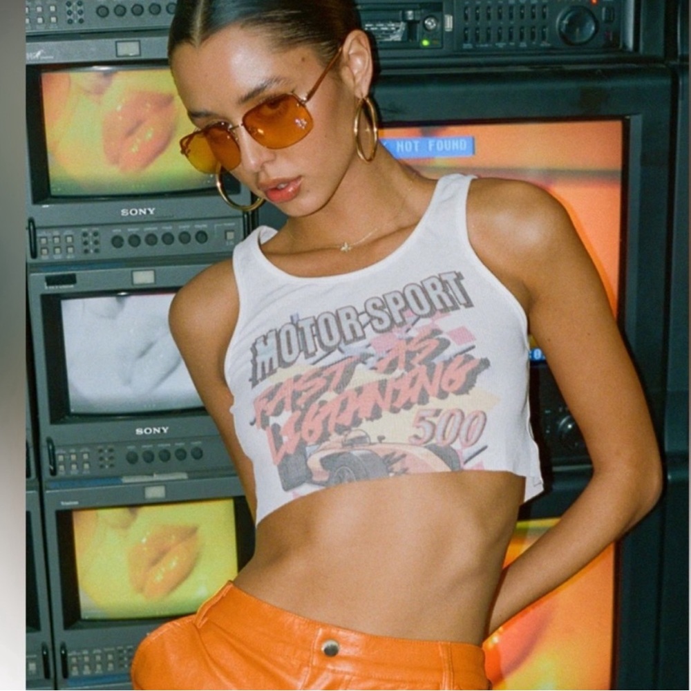 Princess Polly graphic cropped tank